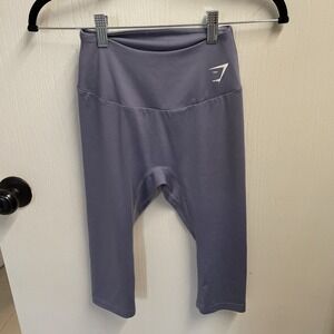 Gymshark Logo Purple Cropped Legging Woman's Small